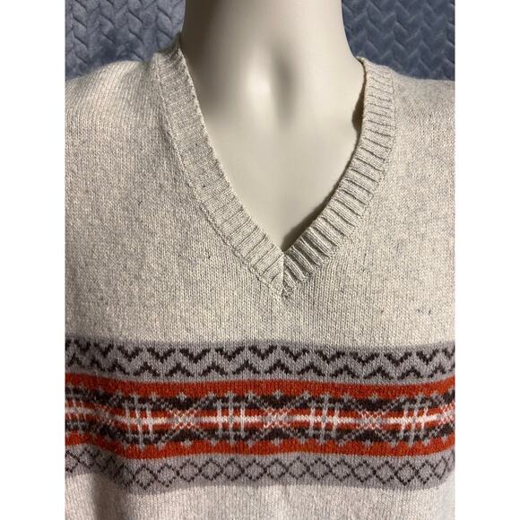 Banana Republic Mens Wool/Cotton Sweater Vest XL Southwest Preppy Grandpacore - Picture 1 of 5